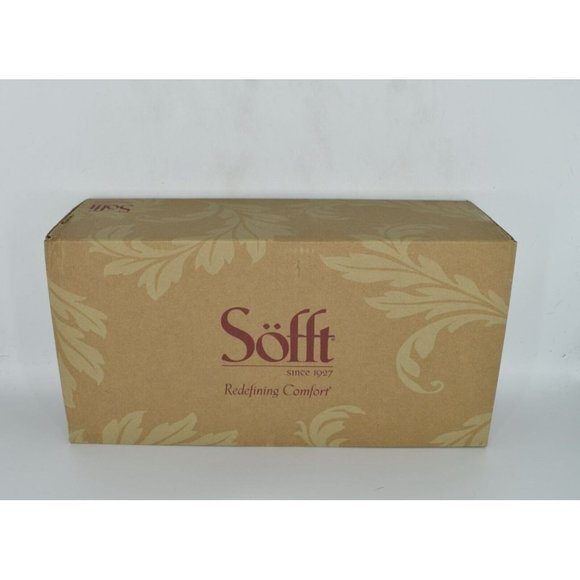 Sofft Women's Tan Leather Heeled Sandals - Picture 10 of 11